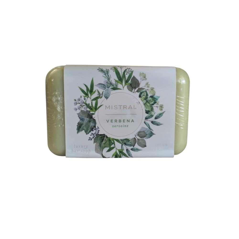 Mistral Verbena Luxury Bar Soap New Shea Butter & Olive Oil 7 oz 200g France